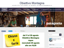Tablet Screenshot of obiettivomontagna.net